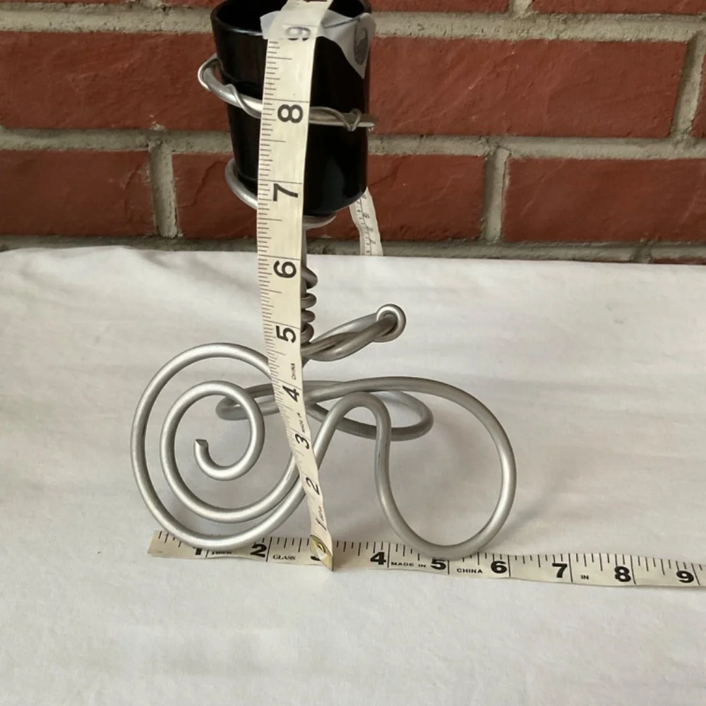 •Handmade Metal Spiral Design Candle Holder NWOT